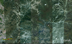 Kunuri-Kaechon bölgesi (Google Earth)